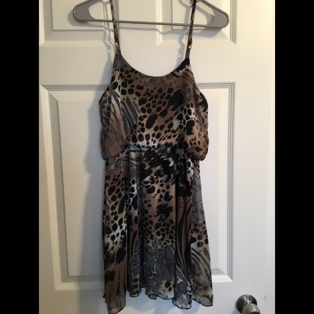 Animal print small dress
